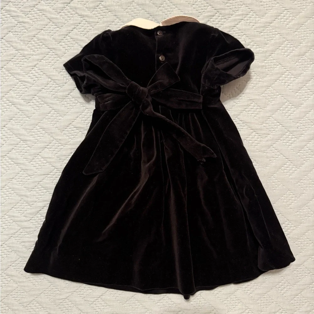 Edgehill Collection Black Velvet Dress - Picture 2 of 4